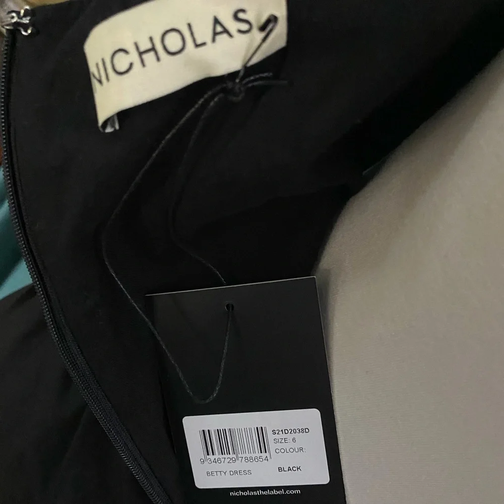 Nicolas NWT  Betty Black Dress - Picture 11 of 13
